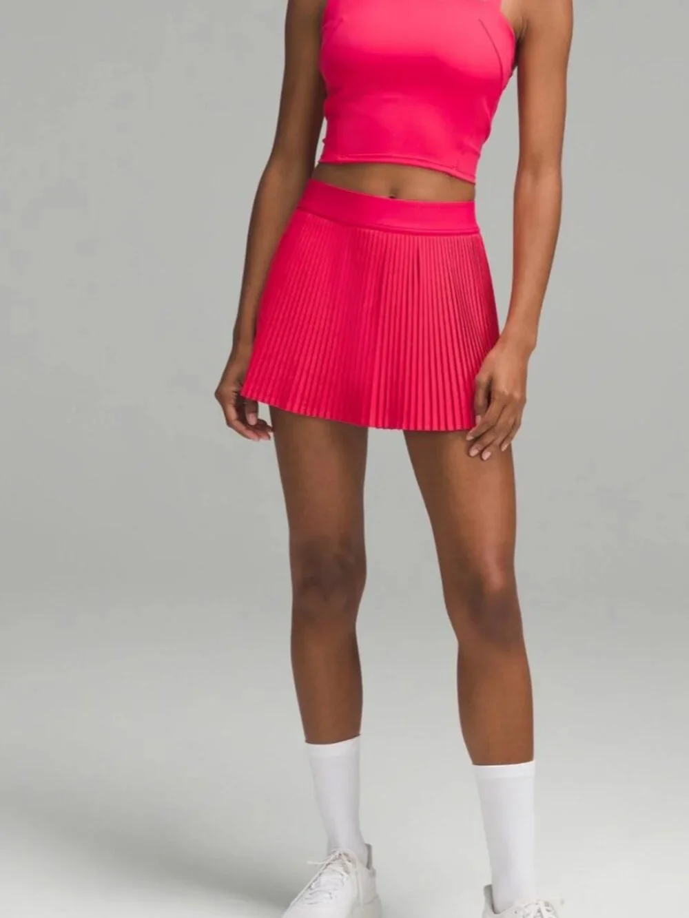 Varsity High-Rise Pleated Tennis Skirt - Picture 1 of 5